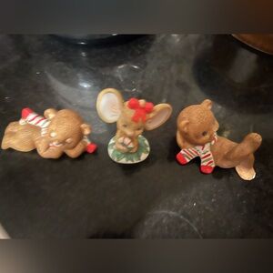 Vintage lefton Christmas figurines